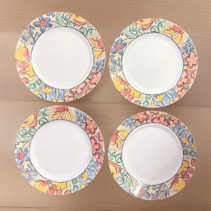 Corelle Impressions Watercolors 10.75” Dinner Plates | Set Of 4 | Retired